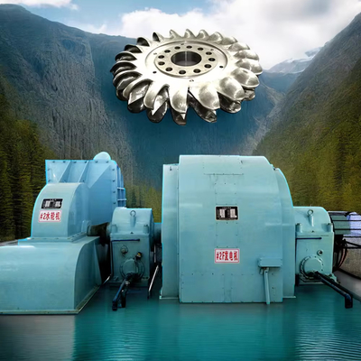 Pembangkit listrik Pelton Turbine Generator IP54 Pendinginan udara tanpa sikat 50/60Hz Frekuensi nominal