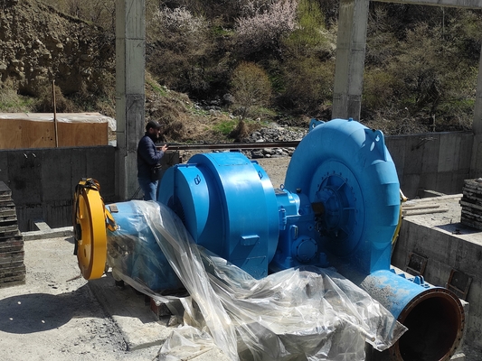 Kapasitas khusus Generator Turbin Hidro 200kw-20mw Parameter baja 5m-500m Kepala air 50HZ/60HZ