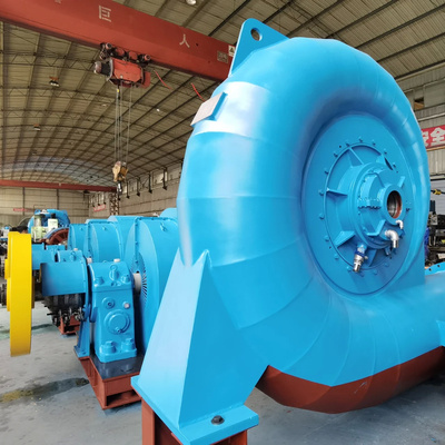 Efisiensi Generator Turbin Baja Rinsless Francis 300KW-20MW Vertikal Atau Horizontal