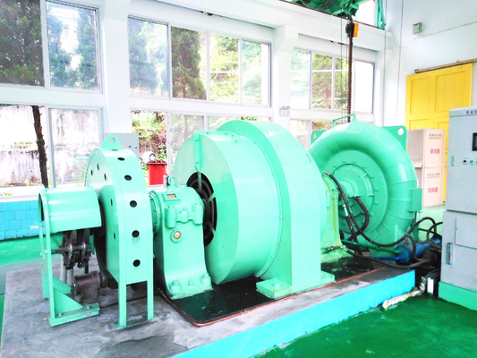 Efisiensi 90-96% Turbin Air Kepala Tinggi dengan RPM 450-1000rpm Turbin Francis Kaplan Pelton