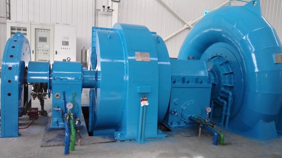 Generator turbin stainless steel otomatis Francis 400V 800V 6.3kV 10kV vertikal atau horizontal