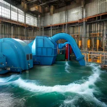 Generator Turbin Air Air/Air Pendingin 50Hz/60Hz Frekuensi untuk Instalasi Vertikal/Horizontal