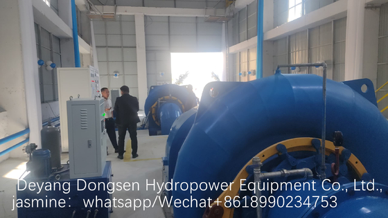 Generator turbin Francis vertikal atau horizontal dari stainless steel dengan daya nominal 300 kW-20 MW
