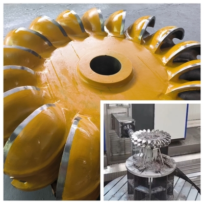 Precision Hydro Turbine Runner Dengan Blade yang Bisa Berubah Anti korosi dengan stainless steel atau baja karbon