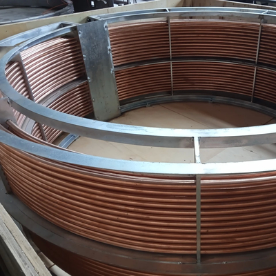 10 GPM Aliran Tingkat Kerangka Tembaga Shell Dan Tube Thermal Exchanger dengan Panjang Shell 6 Ft dan Sertifikasi ASME