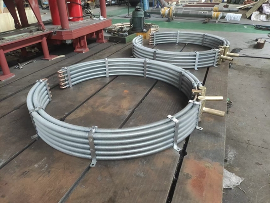 Industrial Wall Mounted Hydraulic Oil Cooler 10-50 Kg Untuk Pipa Cairan Rentang suhu operasi 0-80 °C Kinerja
