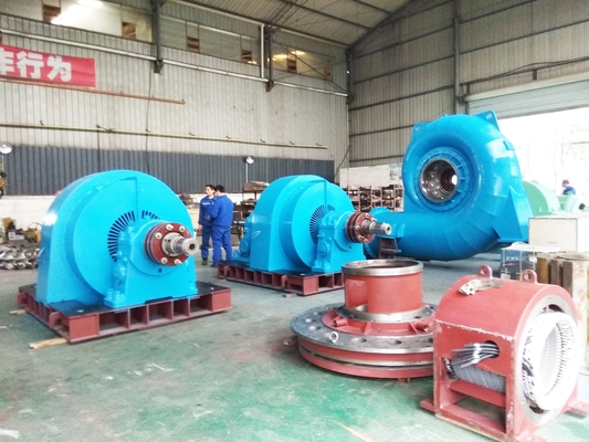 Water Head Range Hydro Turbine Generator 5m-500m Sempurna untuk aplikasi kepala tinggi