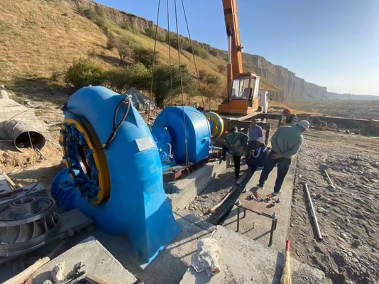 50 Tahun Kehidupan Generator Turbin Air Jenis Sinkron Pendingin Udara / Air untuk Manfaat