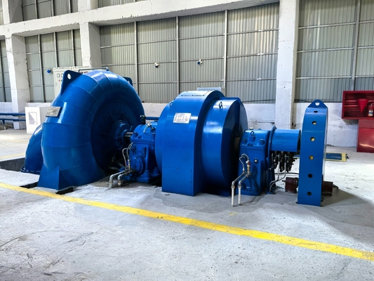 DN2250-3200mm Pipe Diameter Francis Turbine Generator dengan Sistem Kontrol Otomatis dan Pendingin Udara / Air