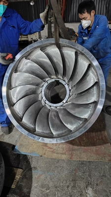 45cm-180cm Runner Range Turbin Hidro Runner dengan Multiple Blades