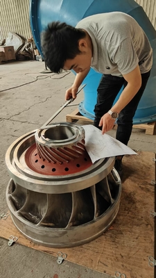 Turbin hidroelektrik baja tahan karat 3-10 bilah untuk output maksimum dan daya tahan