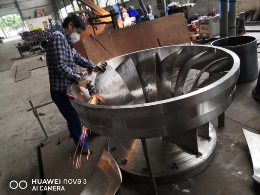 50Hz/60Hz Frequency Hydro Turbine Runner dengan Panjang Bilah Disesuaikan
