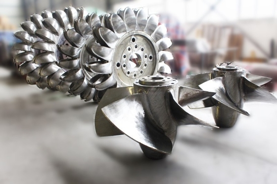 Diameter Inlet Disesuaikan 1-5 Meter Turbin Hidro Runner dengan dan Kecepatan Rotor Nominal 100rpm 200rpm 300rpm 500rpm 1000rpm