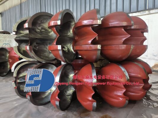 Turbin Hidro baja tahan karat dengan dimensi bilah yang dapat disesuaikan untuk aplikasi pembangkit listrik tenaga air 1-10 MW