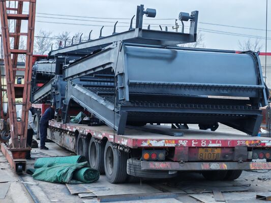 Mesin pembersih rak sampah dengan ketebalan 4,5 - 16 mm yang dapat disesuaikan dengan instalasi tetap atau portabel dan kontrol otomatis atau manual