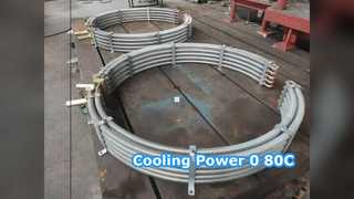 Oil Cooler 0-80C Pembuangan Panas Maks 10-100 Kg